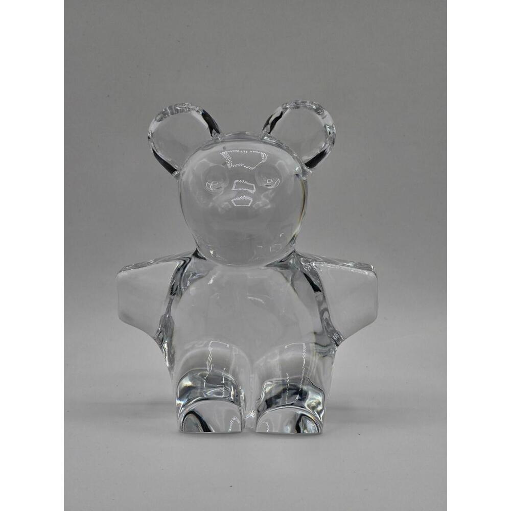 Beautiful French Daum Crystal Teddy Bear